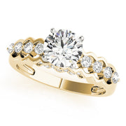 Timeless Prong-Set Round Diamond Engagement Ring in 10K/14K gold and platinum with certified lab-grown or natural diamonds