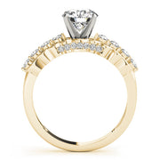 Timeless Prong-Set Round Diamond Engagement Ring in 10K/14K gold and platinum with certified lab-grown or natural diamonds