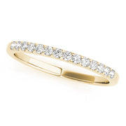 Shared Prong Half Eternity Ring in 10K/14K gold and platinum with certified lab-grown or natural diamonds