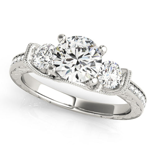 0.50 in 10K/14K gold and platinum with certified lab-grown or natural diamonds