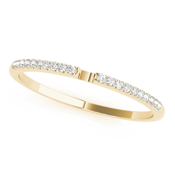 Prong Set Half Eternity Ring in 10K/14K gold and platinum with certified lab-grown or natural diamonds
