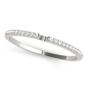 Prong Set Half Eternity Ring in Gold & Platinum