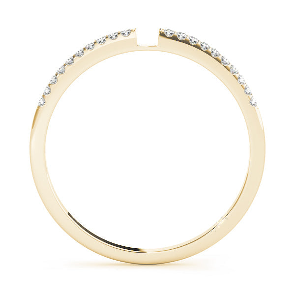 Prong Set Half Eternity Ring in Gold & Platinum