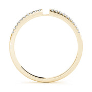 Prong Set Half Eternity Ring in Gold & Platinum