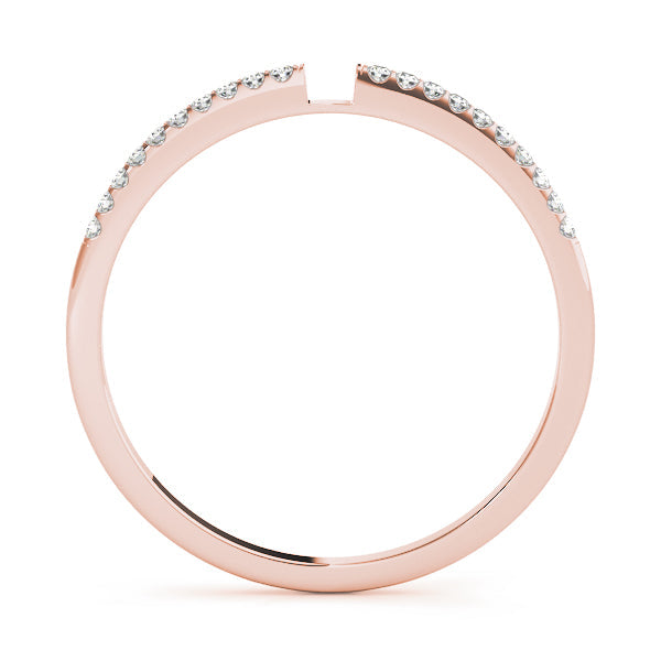 Prong Set Half Eternity Ring in Gold & Platinum