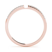 Prong Set Half Eternity Ring in Gold & Platinum