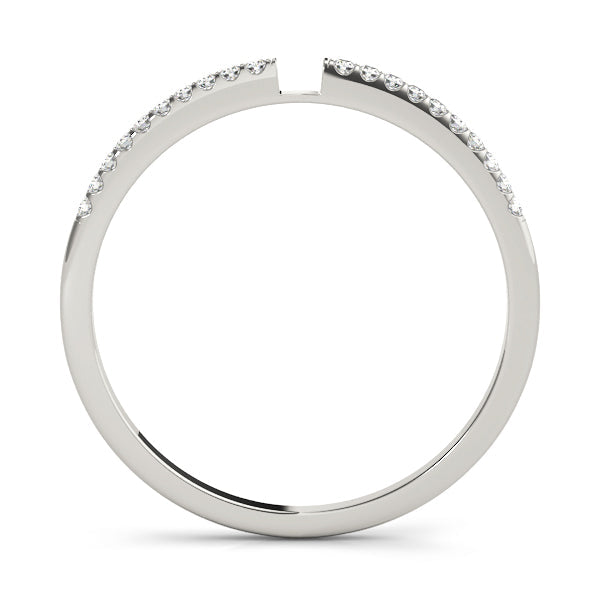 Prong Set Half Eternity Ring in Gold & Platinum