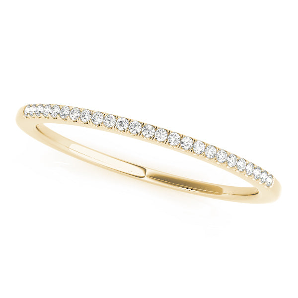Split Prong Half Eternity Ring in 10K/14K gold and platinum with certified lab-grown or natural diamonds