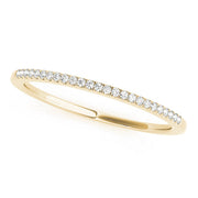 Split Prong Half Eternity Ring in 10K/14K gold and platinum with certified lab-grown or natural diamonds