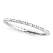 Split Prong Half Eternity Ring in Gold & Platinum