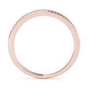 Split Prong Half Eternity Ring in Gold & Platinum