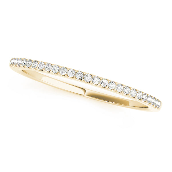 Prong Set Half Eternity Ring in 10K/14K gold and platinum with certified lab-grown or natural diamonds