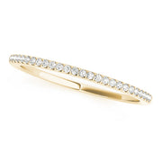 Prong Set Half Eternity Ring in 10K/14K gold and platinum with certified lab-grown or natural diamonds