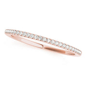 Prong Set Half Eternity Ring in Gold & Platinum