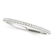 Prong Set Half Eternity Ring in Gold & Platinum