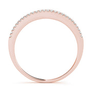 Prong Set Half Eternity Ring in Gold & Platinum