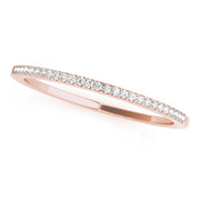 Shared Prong Half Eternity Ring in Gold & Platinum