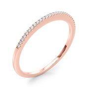 Shared Prong Half Eternity Ring in Gold & Platinum