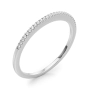 Shared Prong Half Eternity Ring in Gold & Platinum