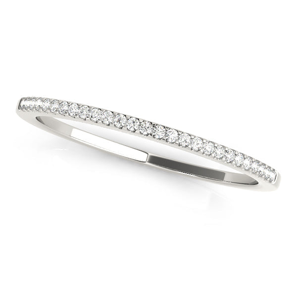 Shared Prong Half Eternity Ring in Gold & Platinum