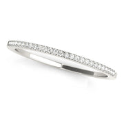 Shared Prong Half Eternity Ring in Gold & Platinum