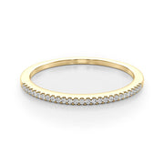 Shared Prong Half Eternity Ring in Gold & Platinum