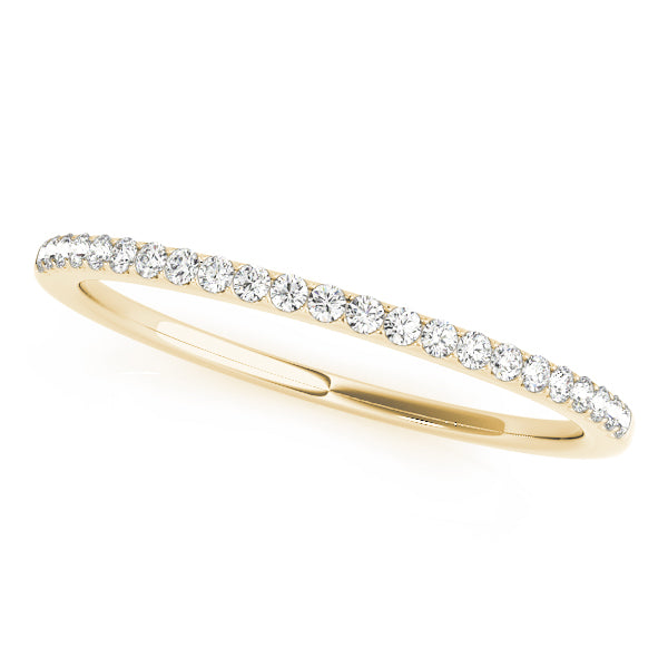 Prong Set Half Eternity Ring in 10K/14K gold and platinum with certified lab-grown or natural diamonds
