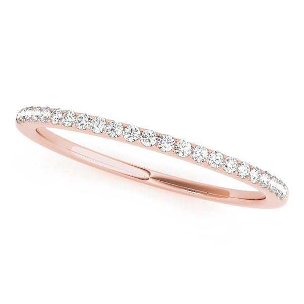 Prong Set Half Eternity Ring in Gold & Platinum