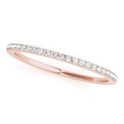 Prong Set Half Eternity Ring in Gold & Platinum