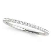Prong Set Half Eternity Ring in Gold & Platinum