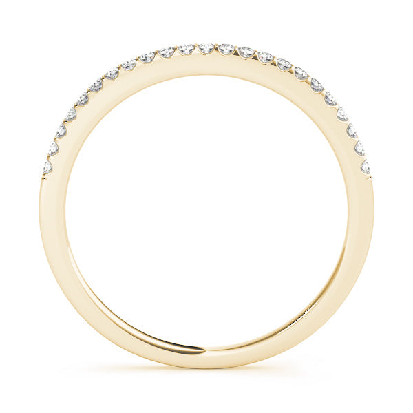 Prong Set Half Eternity Ring in Gold & Platinum