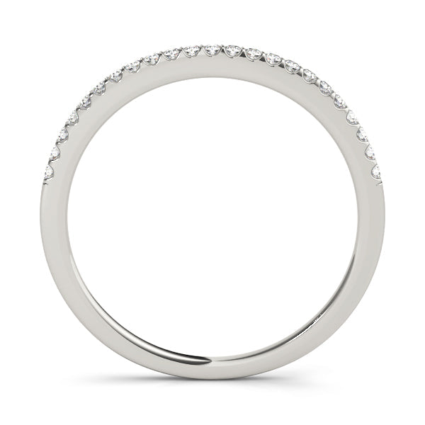 Prong Set Half Eternity Ring in Gold & Platinum