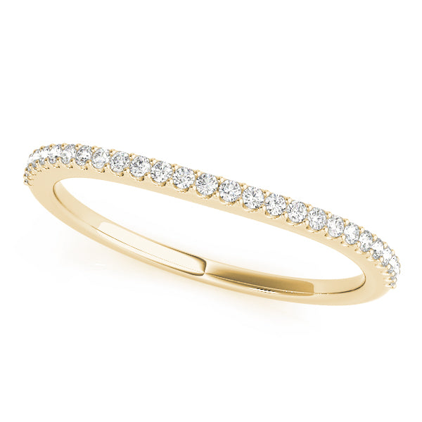 Prong Set Half Eternity Ring in 10K/14K gold and platinum with certified lab-grown or natural diamonds