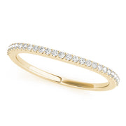 Prong Set Half Eternity Ring in 10K/14K gold and platinum with certified lab-grown or natural diamonds