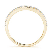 Prong Set Half Eternity Ring in Gold & Platinum