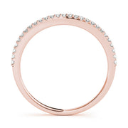 Prong Set Half Eternity Ring in Gold & Platinum