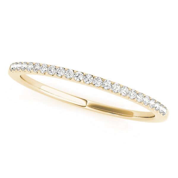 Prong Set Diamond Half Eternity Ring in 10K/14K gold and platinum with certified lab-grown or natural diamonds