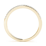 Prong Set Diamond Half Eternity Ring in Gold & Platinum