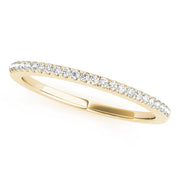 Prong Set Half Eternity Ring in 10K/14K gold and platinum with certified lab-grown or natural diamonds