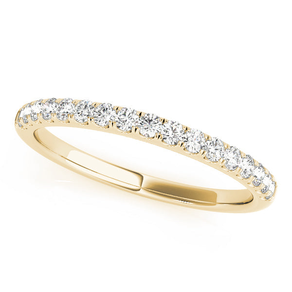 Split Prong Half Eternity Ring in 10K/14K gold and platinum with certified lab-grown or natural diamonds