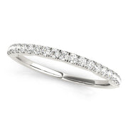 Prong Set Half Eternity Ring in 10K/14K gold and platinum with certified lab-grown or natural diamonds