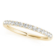 Straight Split Prong Half Eternity Ring in 10K/14K gold and platinum with certified lab-grown or natural diamonds