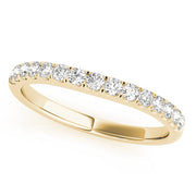 Split-Prong Half Eternity Ring in 10K/14K gold and platinum with certified lab-grown or natural diamonds