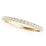 Prong Set Half Eternity Ring in 10K/14K gold and platinum with certified lab-grown or natural diamonds