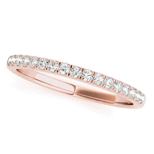 Prong Set Half Eternity Ring in Gold & Platinum