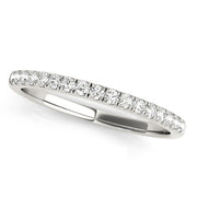 Prong Set Half Eternity Ring in Gold & Platinum