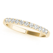 Shared Prong Wedding Half Eternity Ring in 10K/14K gold and platinum with certified lab-grown or natural diamonds