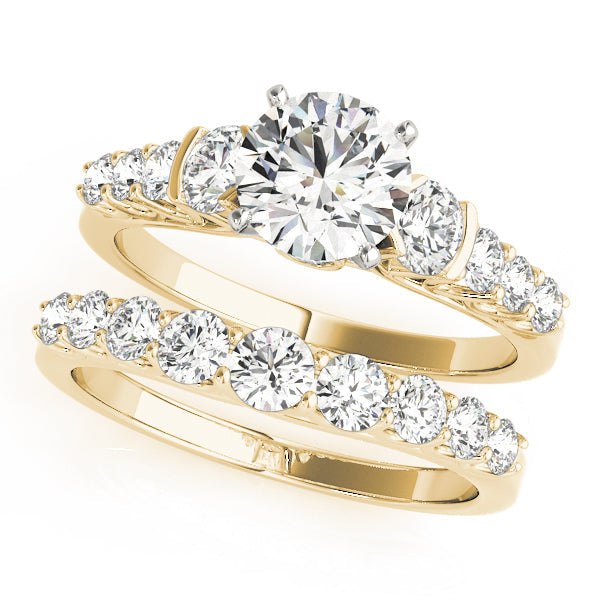 Brilliant Prong-Set Round Diamond Engagement Ring in 10K/14K gold and platinum with certified lab-grown or natural diamonds