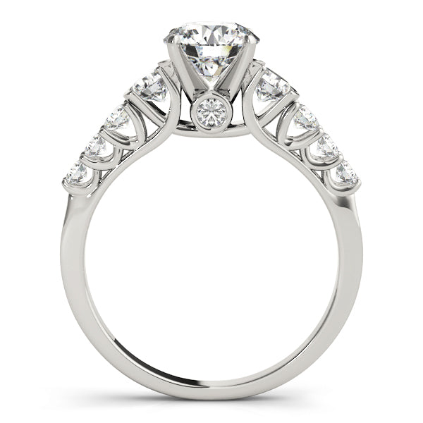 Brilliant Prong-Set Round Diamond Engagement Ring in 10K/14K gold and platinum with certified lab-grown or natural diamonds