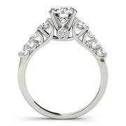 Brilliant Prong-Set Round Diamond Engagement Ring in 10K/14K gold and platinum with certified lab-grown or natural diamonds